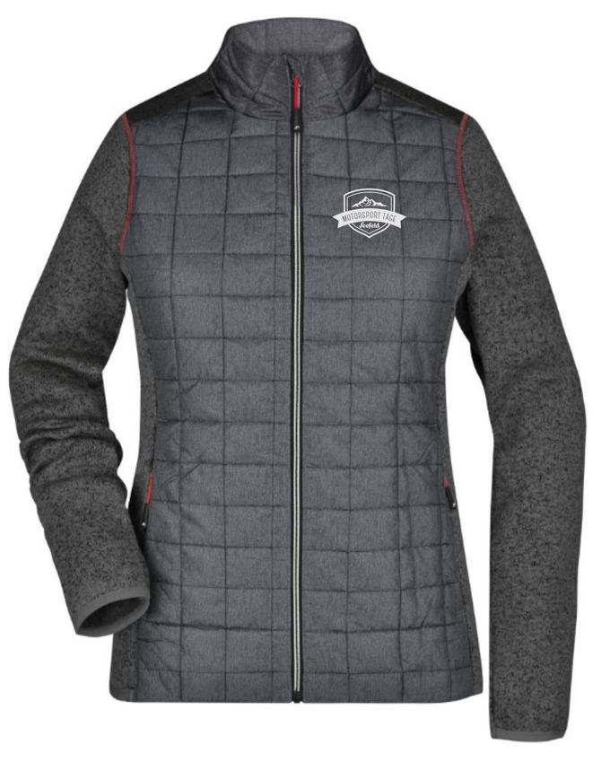 Damen Strick Hybrid Jacke
