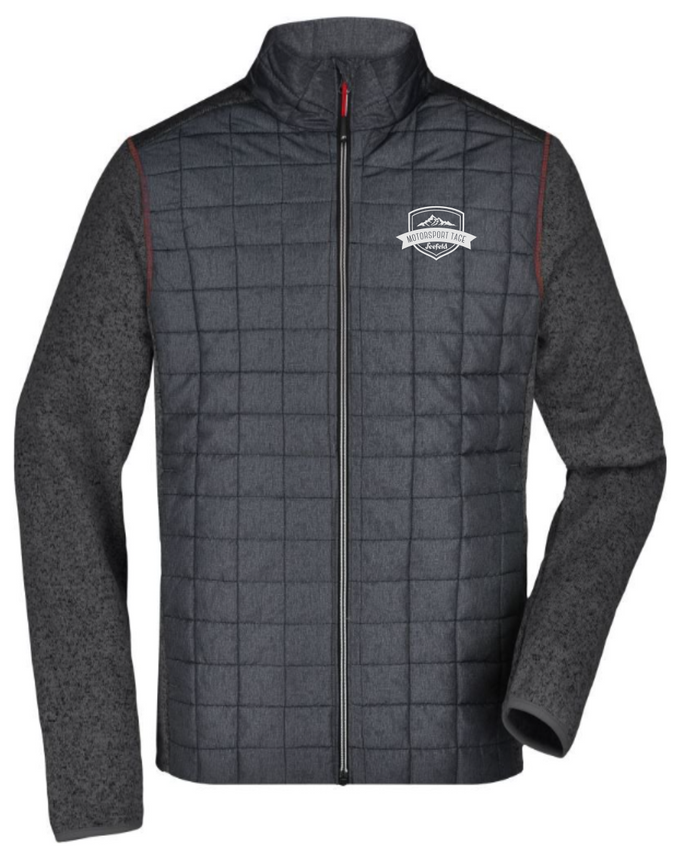 Herren Strick Hybrid Jacke